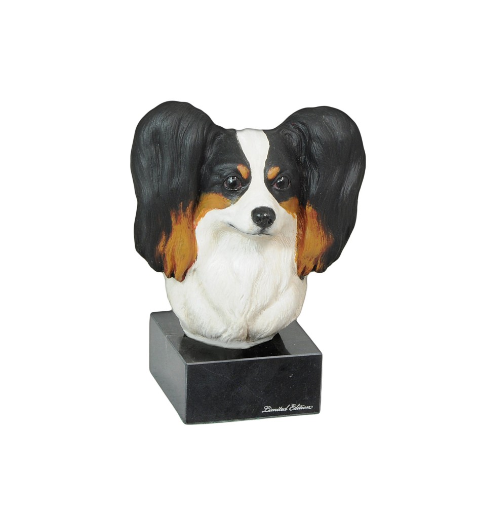 Papillon ręcznie pomalowana statuetka Art-Dog